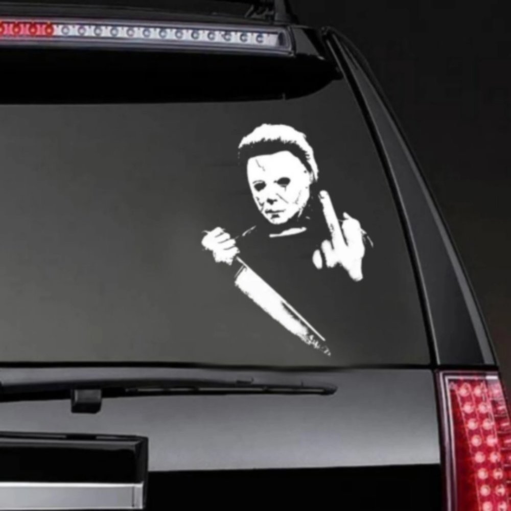 2for15$ michael myers ,funny, sticker vinyl decal ,